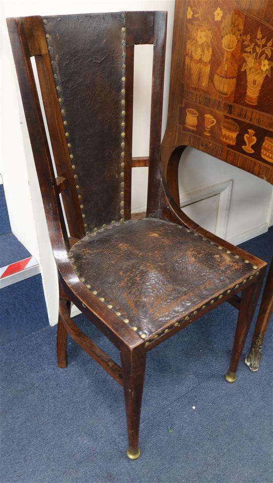 A pair of Austrian successionist style chairs